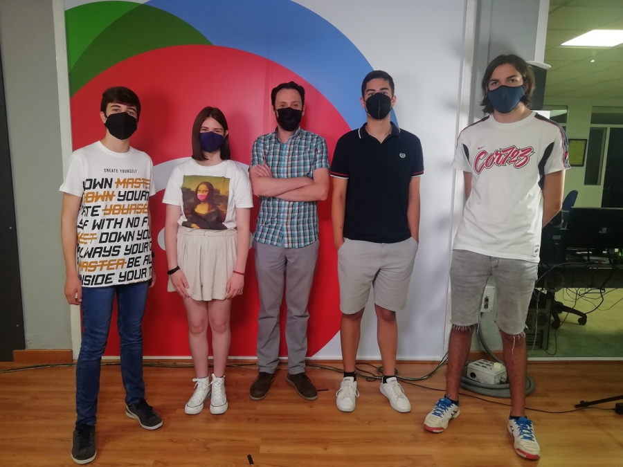 Varios de los alumnos premiados han visitado nuestros estudios junto al profesor Marcos Naz.