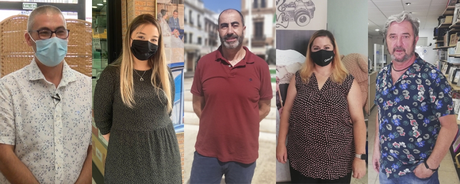 De izda. a dcha.: Juan José Martín, María Blanco, José Carlos Orozco, Carmen Vázquez y Juan Jesús Pan