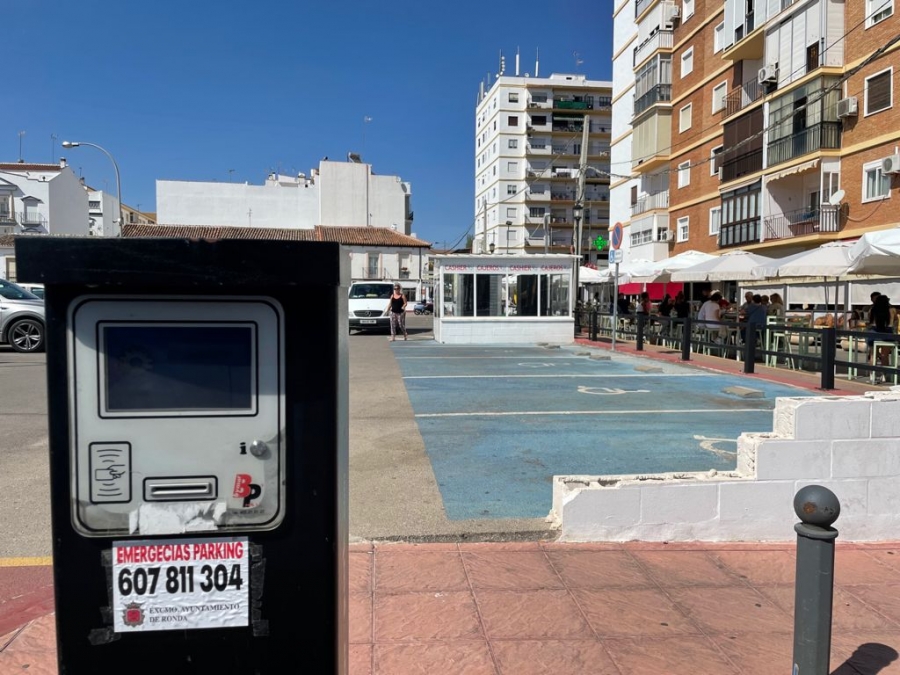 Imagen del aparcamiento ubicado en el antiguo Cuartel de la Concepción