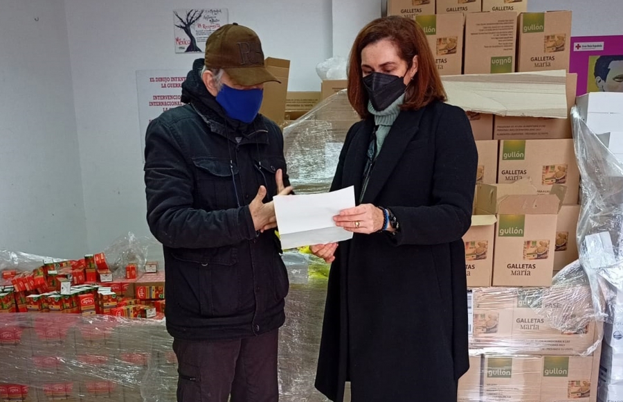 Antonio Lasanta junto a Cristina Durán en el Centro Cívico Juan Carlos I