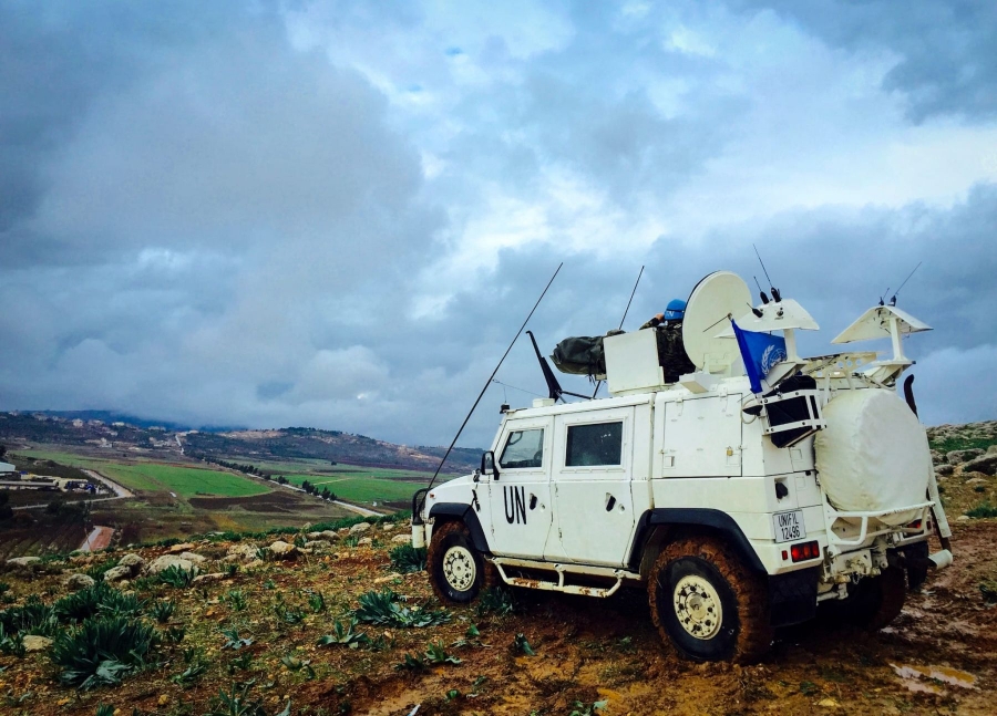 Legionarios de Ronda realizando tareas de observación en la frontera entre Israel y Líbano