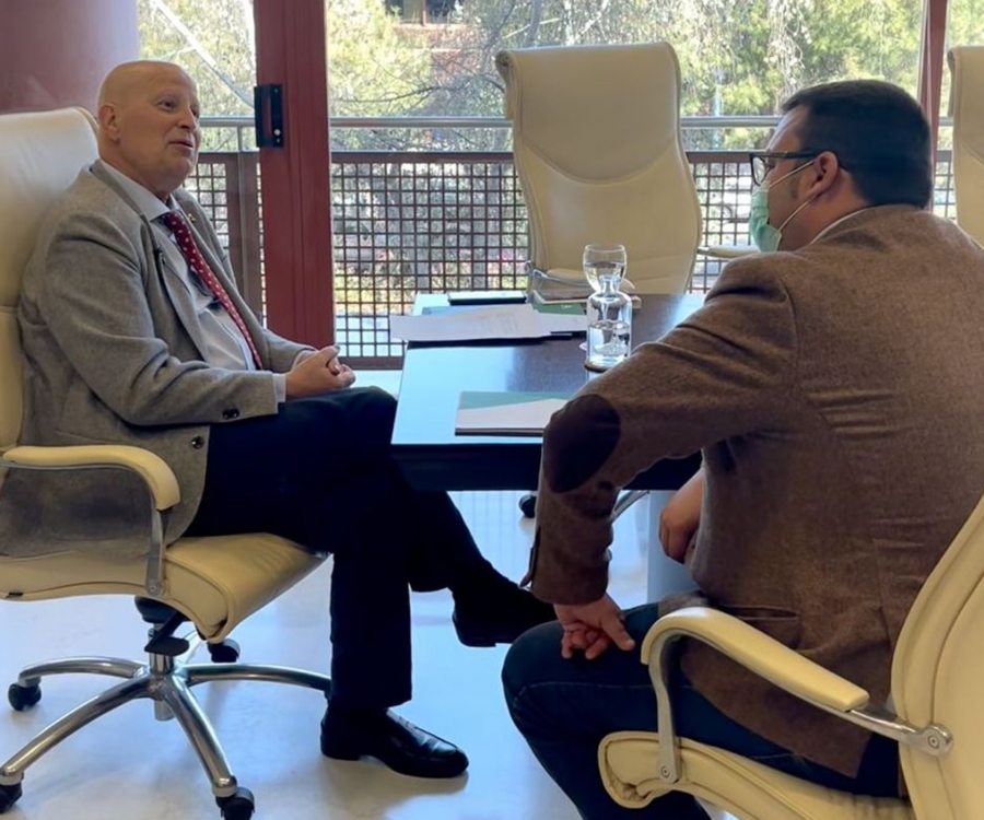 El consejero Javier Imbroda, durante la entrevista concedida a CharryTV