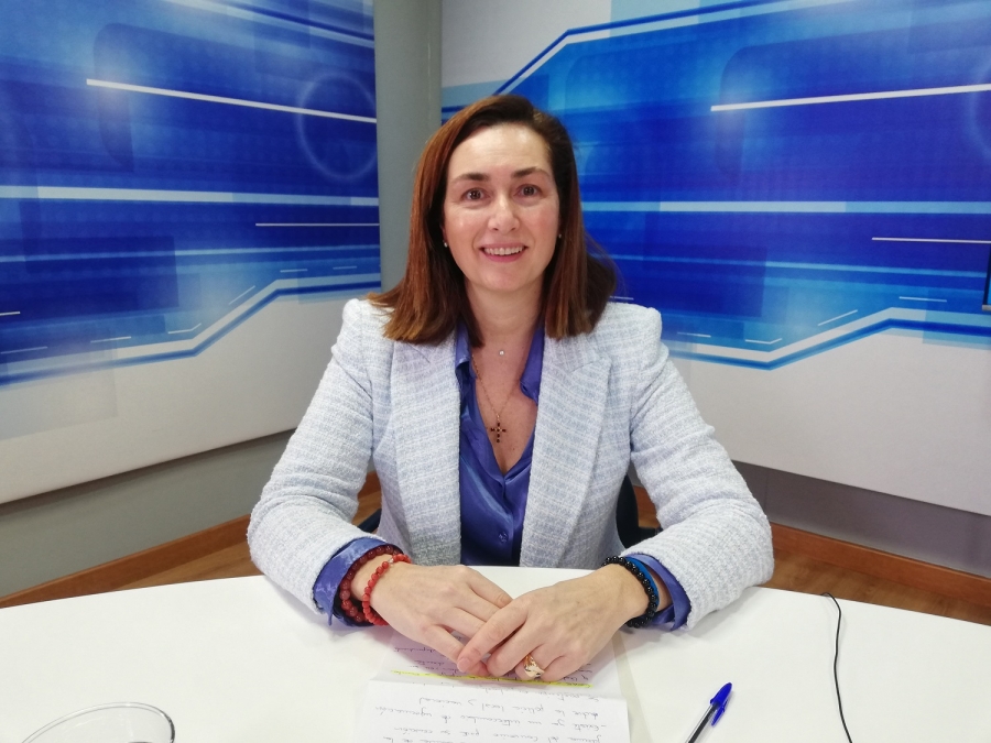 La edil popular en el plató de Charry TV