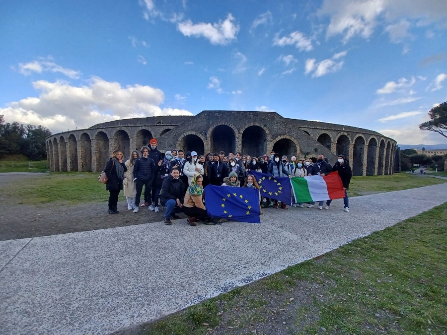 Los alumnos han tenido la posibilidad de visitar Pompeya.