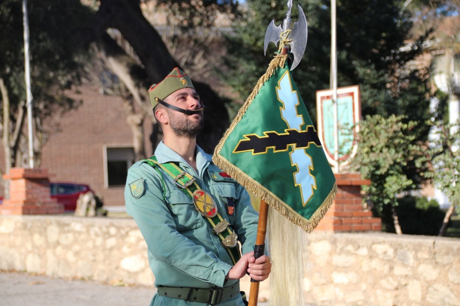 Imagen del acto celebrado esta mañana en el Patio de Armas del Cuartel de La Legión en Ronda