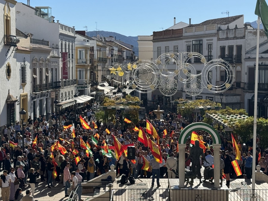 Imagen de la concentración desde el Círculo de Artistas