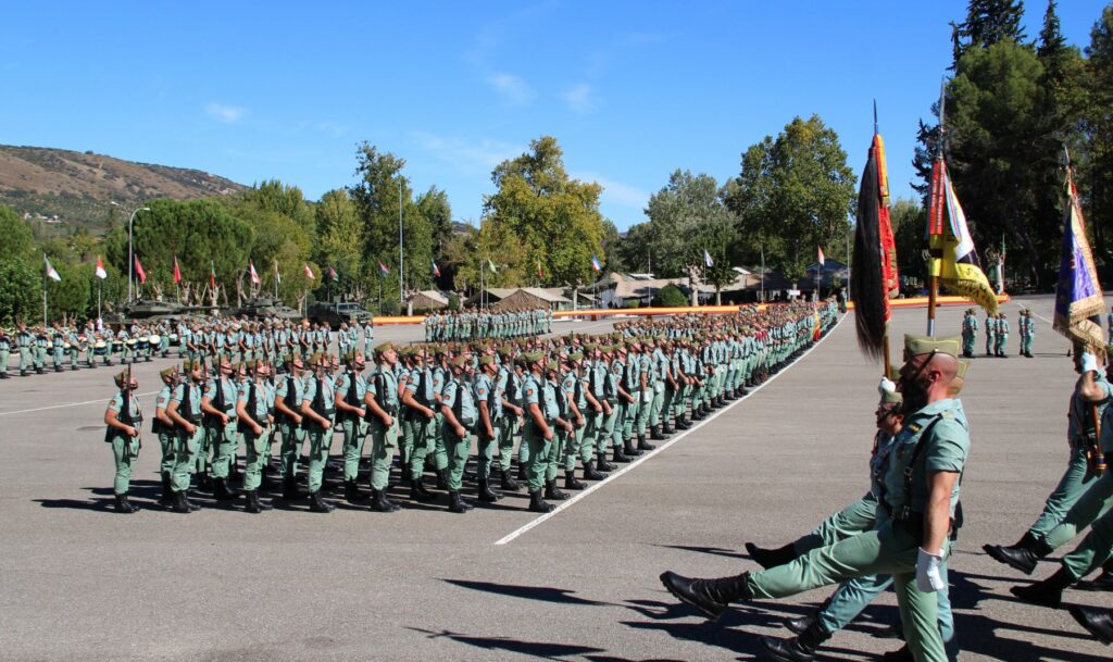 Imagen del acto celebrado el pasado viernes en el Cuartel de La Legión en Ronda para celebrar el 75 aniversario del 4º Tercio