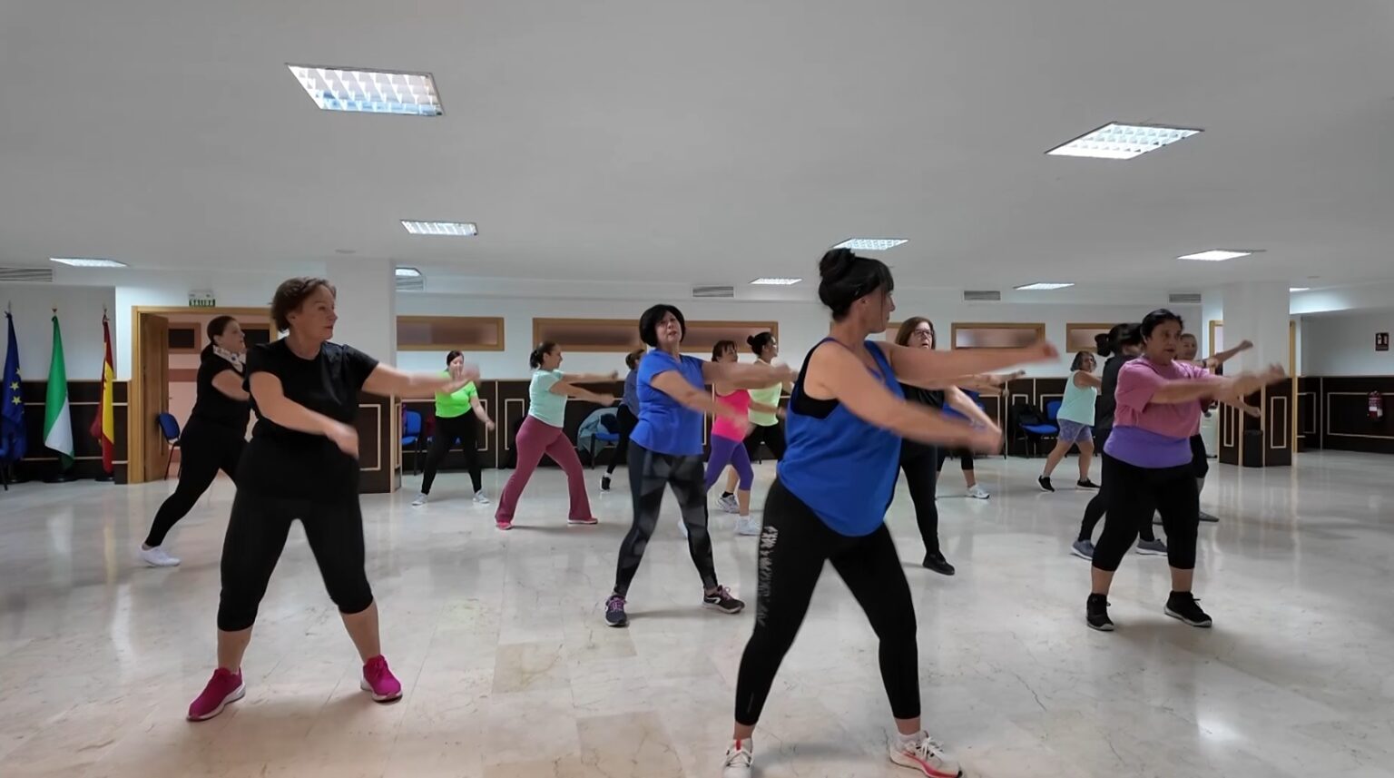 Hemos acudido a una de las clases de los viernes.