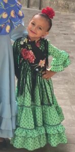 La gran pasión de la pequeña es el baile, concretamente el flamenco