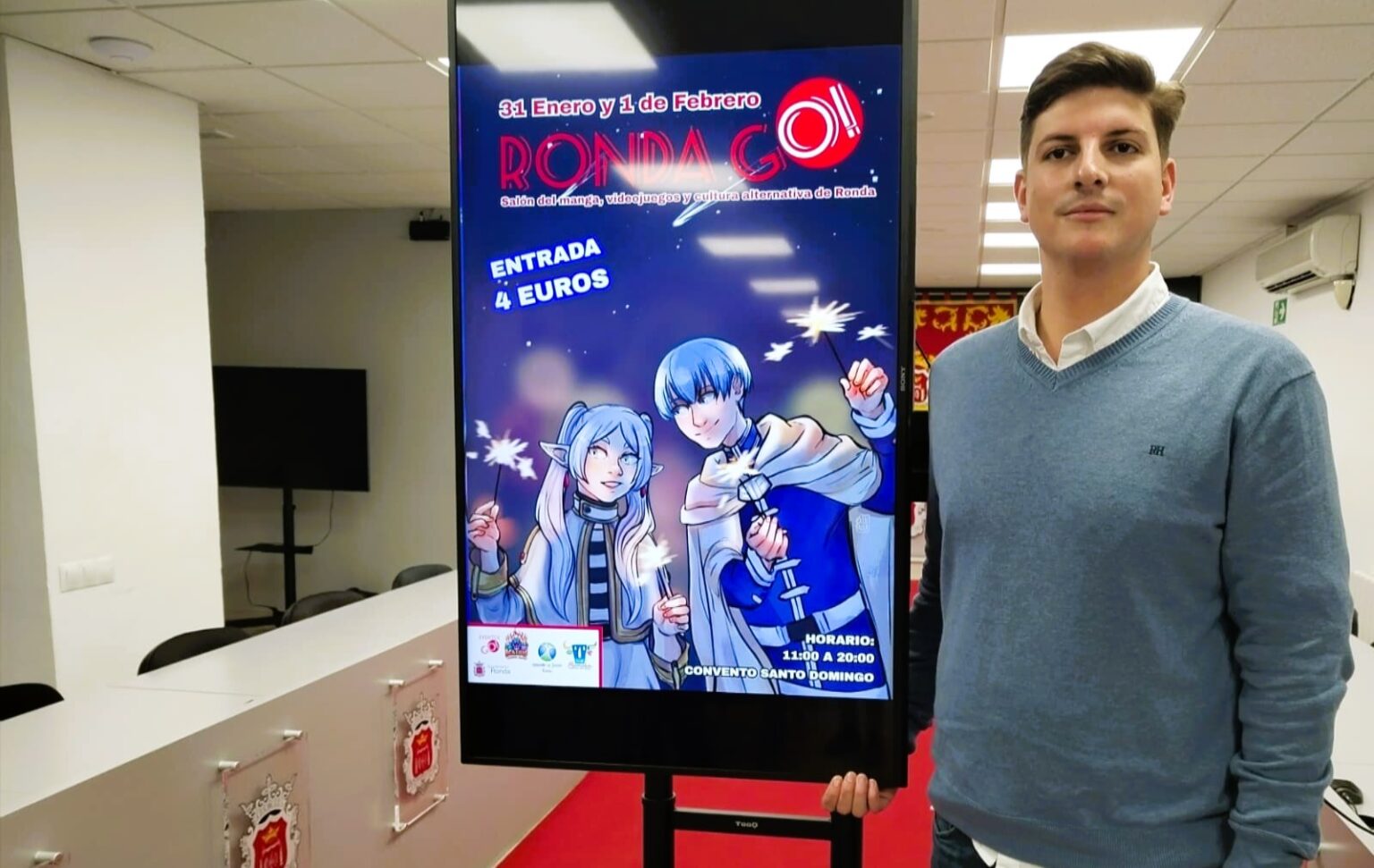 El delegado de Juventud, Jorge Fernández, en rueda de prensa