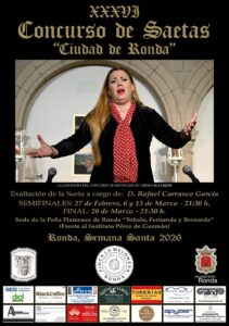 Cartel del evento organizado por la peña flamenca