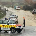 Voluntarios de protección civil, en el entorno del parque de La Galia