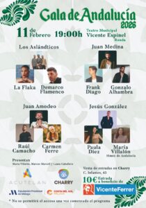 Cartel completo del evento organizado por CharryTV