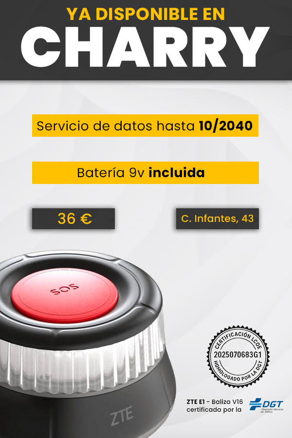 Baliza v16 ZTE e1 Disponible en CHARRY