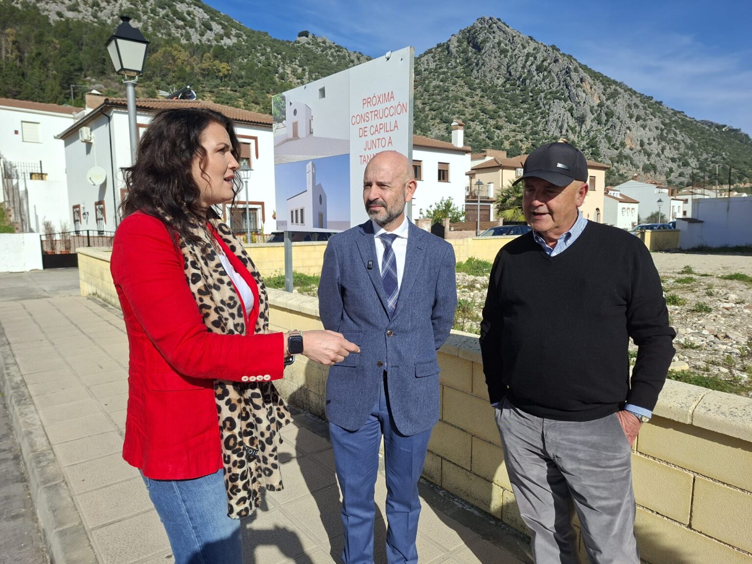 El subdelegado del Gobierno en Málaga, Javier Salas, en su visita a Benaoján