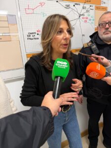 La alcaldesa de Ronda, María de la Paz Fernández, en rueda de prensa