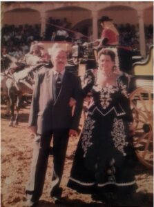 Borrego en su entrada a la plaza de toros de Ronda