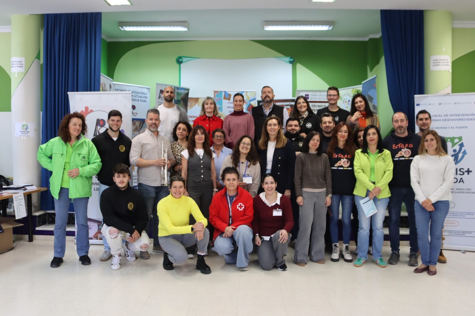 Foto de familia en el evento