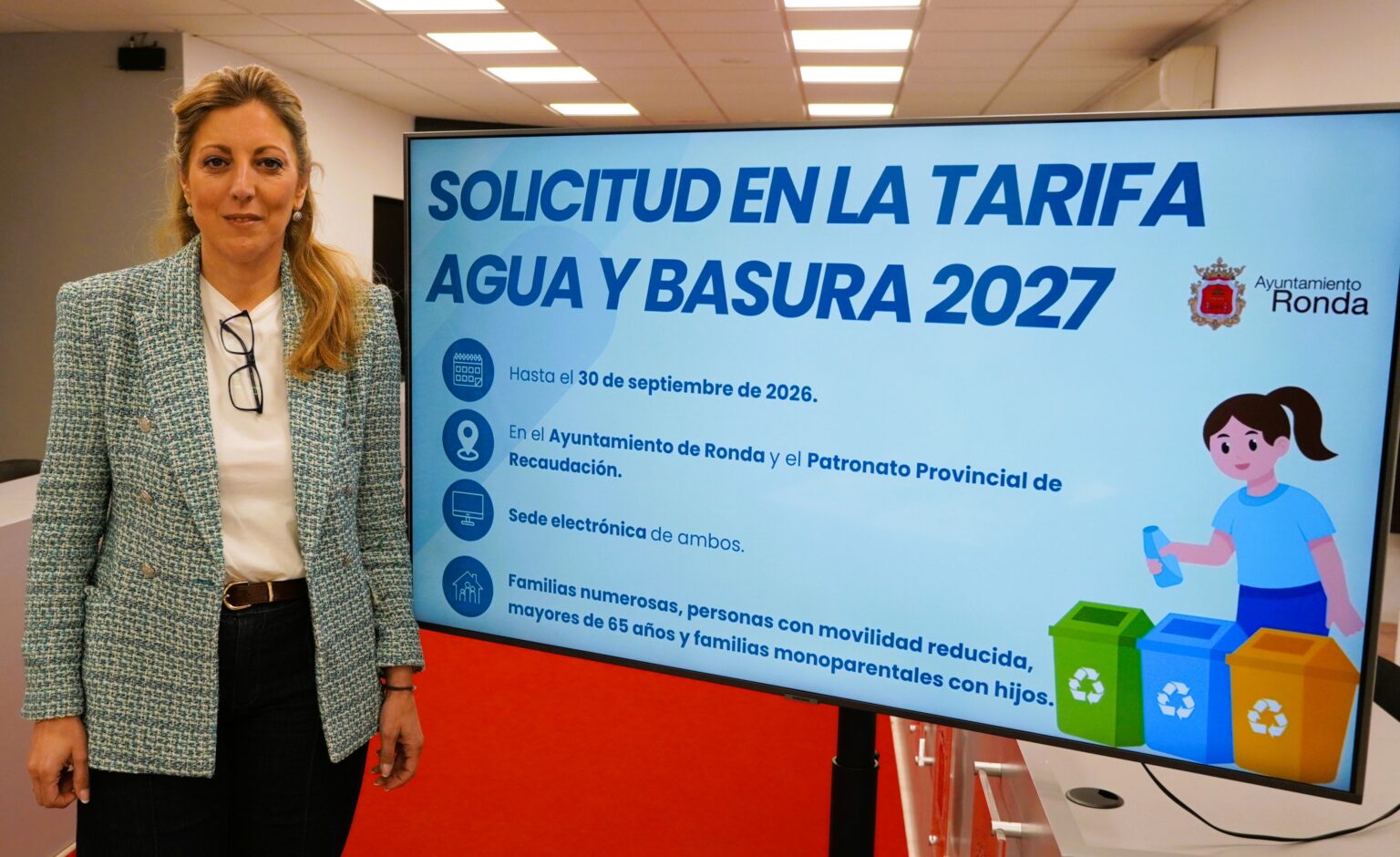 María del Carmen Martínez en rueda de prensa