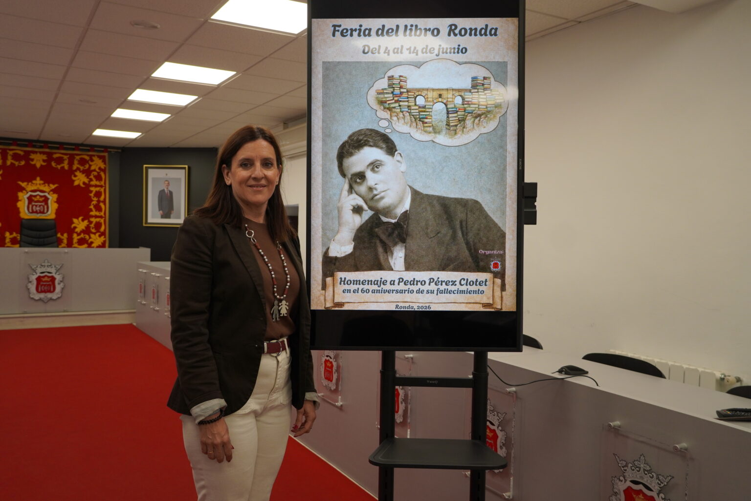 Rebeca Muñoz en rueda de prensa