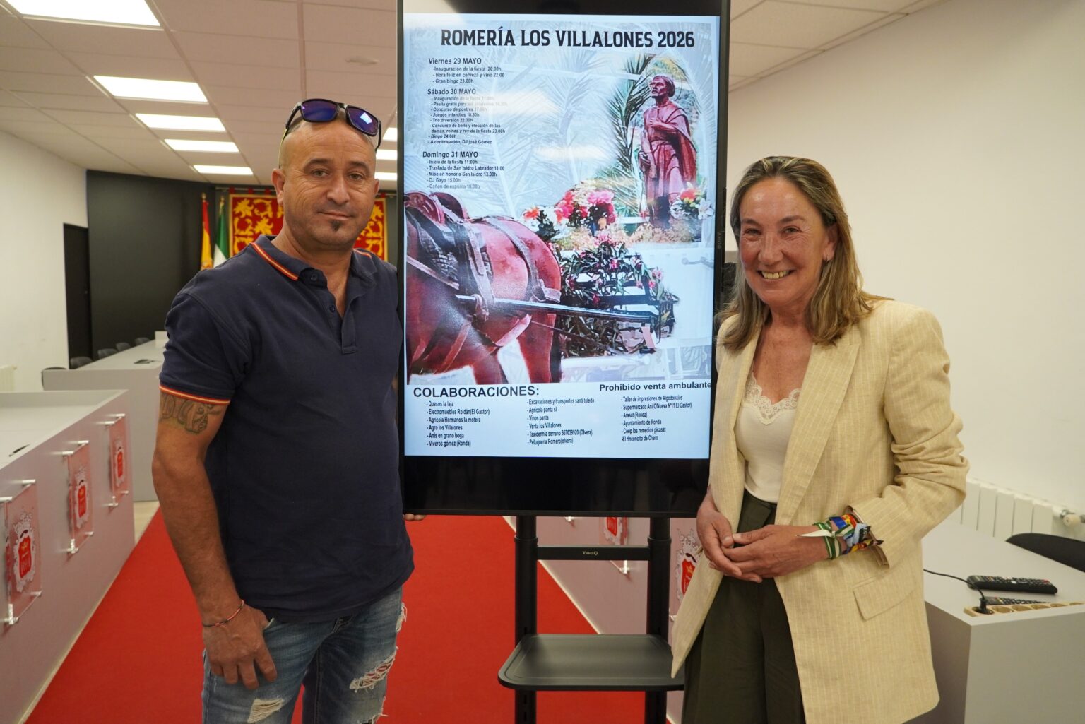 Antonio Jesús Moreno y Alicia López en rueda de prensa
