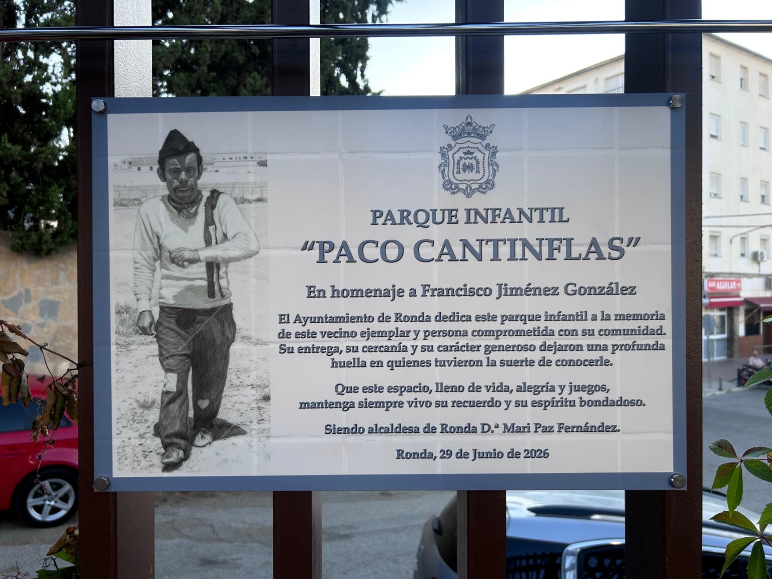 Placa Paco Cantinflas