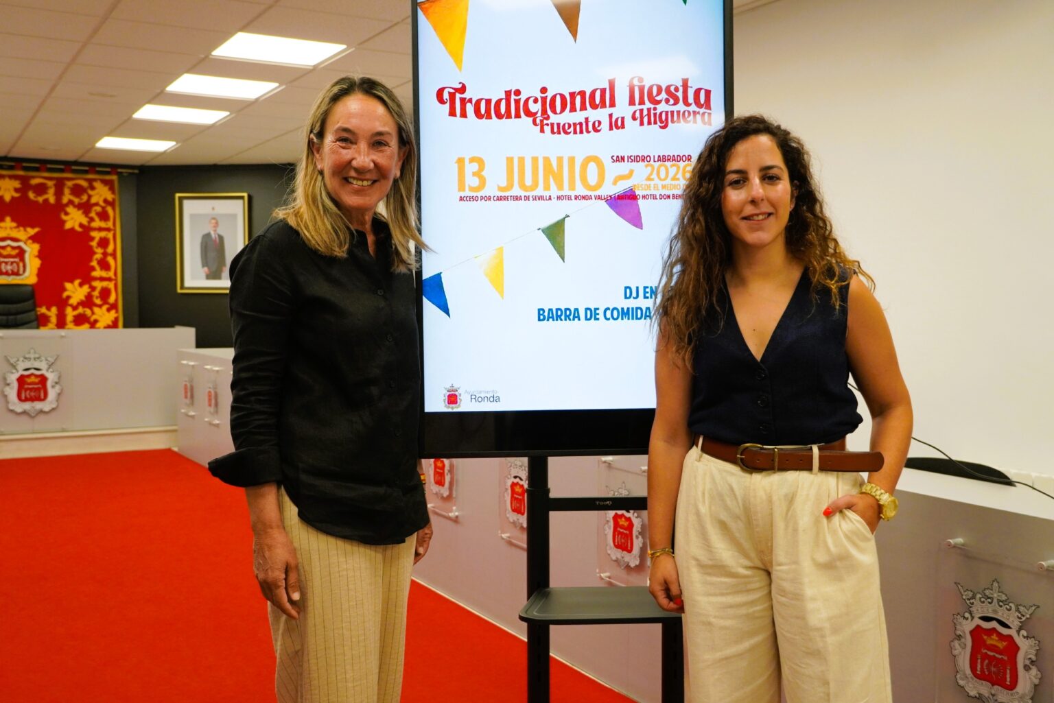 Alicia López y Rocío Gordillo en rueda de prensa