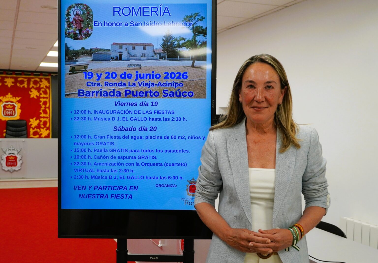Alicia López, delegada de Pedanías, en rueda de prensa