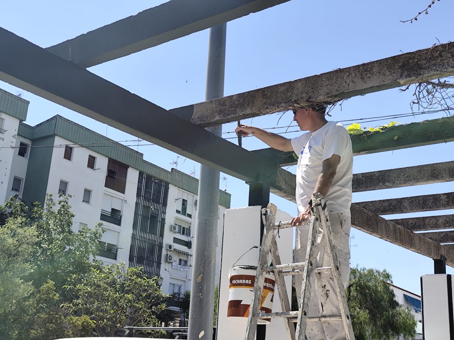 En El Fuerte se están realizando trabajos de pintura, entre otros