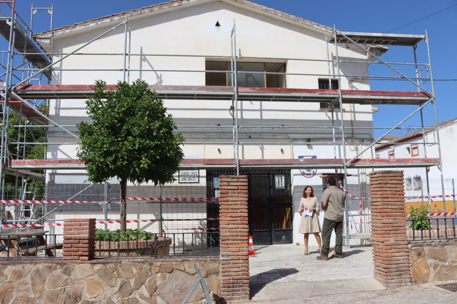 Obras en el Centro Cívico Juan Carlos I