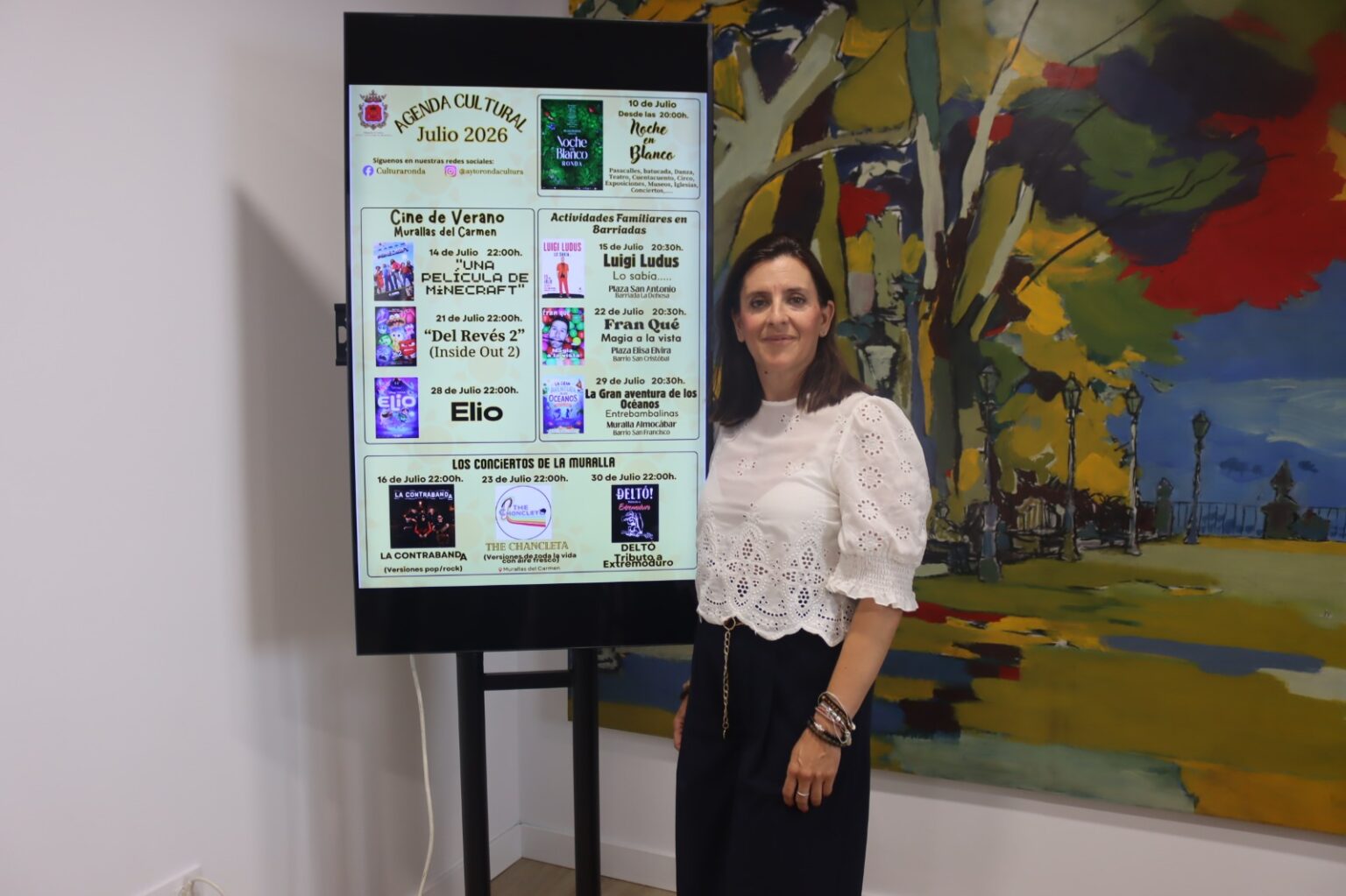 Presentación programación cultural julio