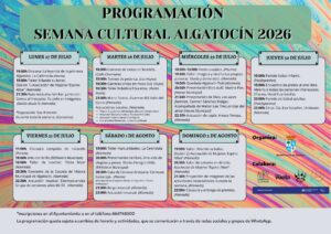 Programación de la semana cultural de Algatocín