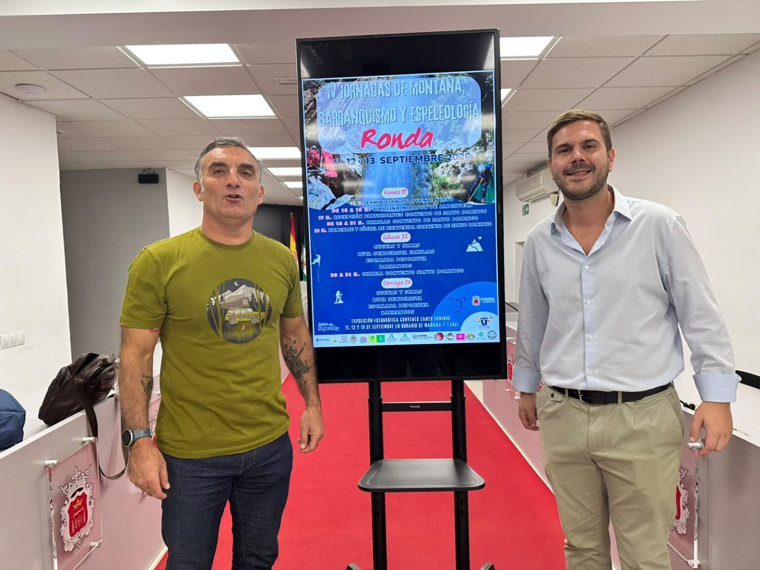 Crespo y Martínez en la presentación de las jornadas