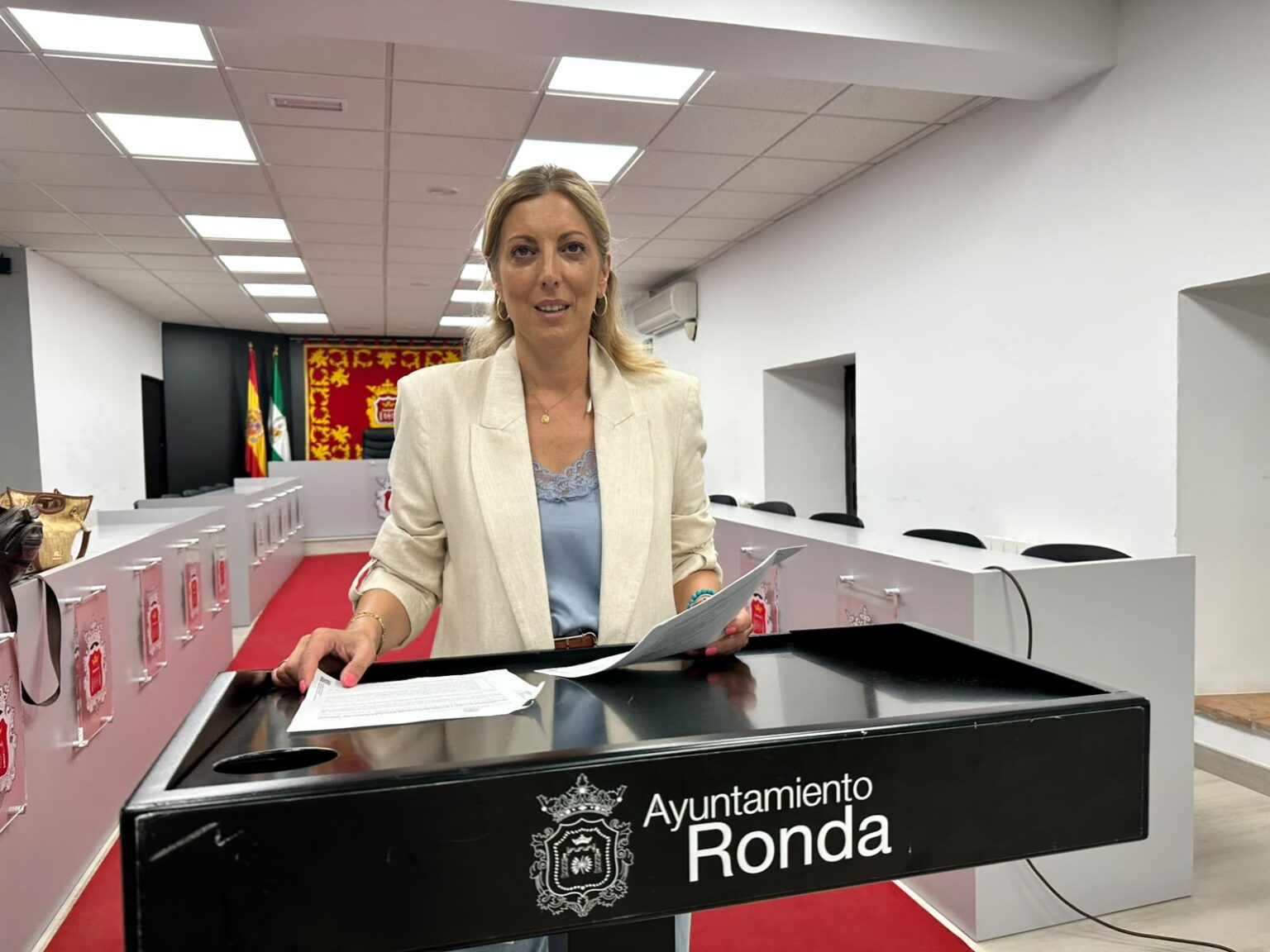Martínez en rueda de prensa