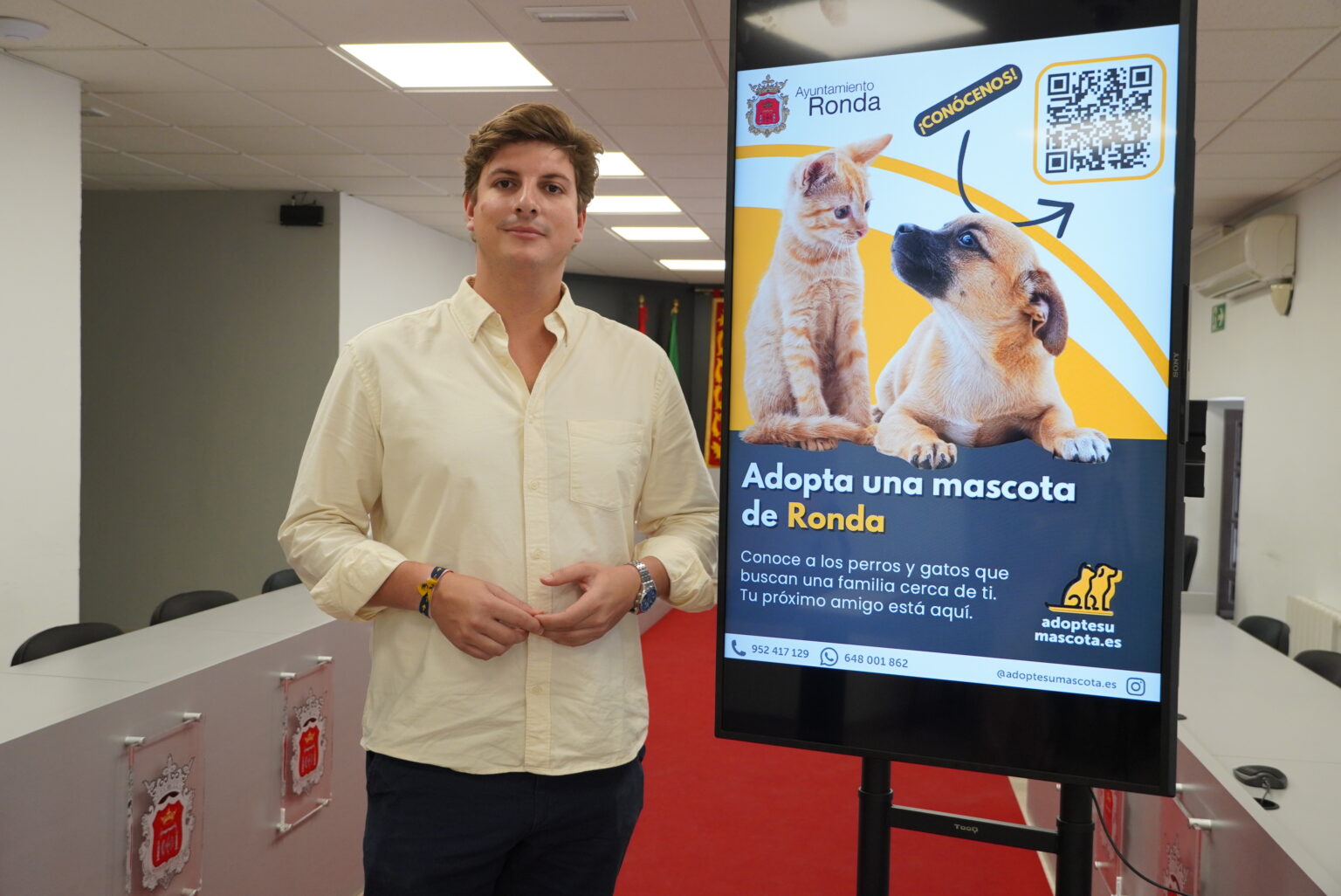 El concejal de Medio Ambiente, Jorge Fernández, en rueda de prensa