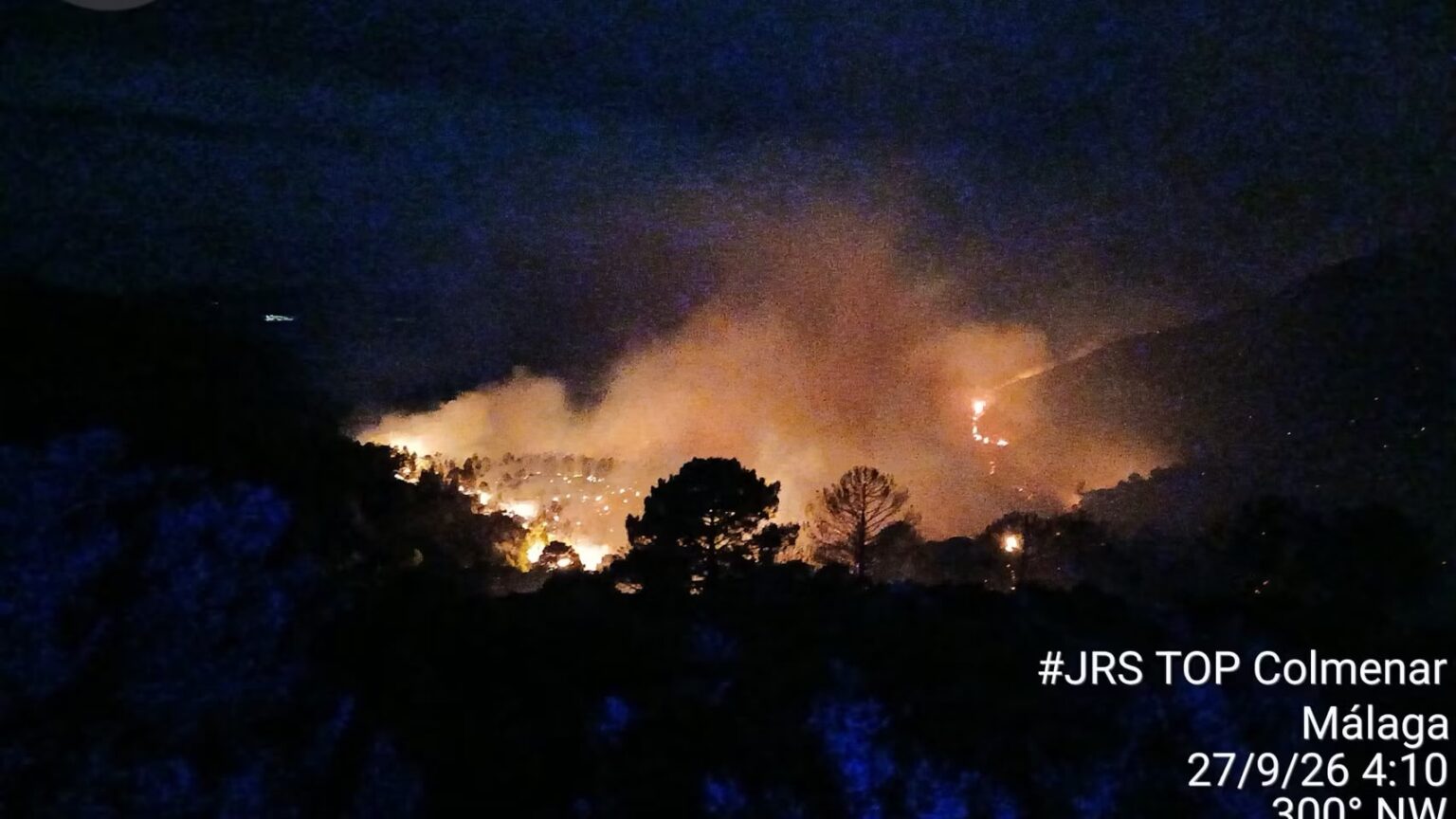 Imagen del incendio