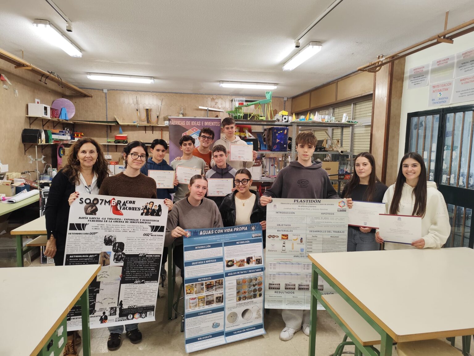 Foto de familia de los proyectos participantes