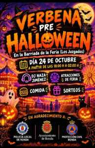 Cartel del evento de Halloween