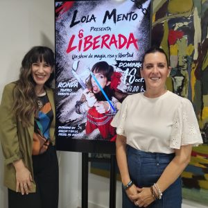 Rebeca Muñoz y Lola Mento en rueda de prensa