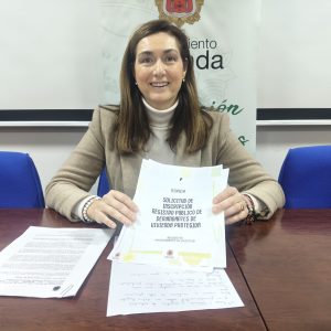 La concejal de Vivienda, Cristina Durán, en rueda de prensa