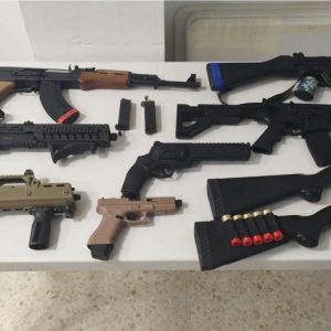 Imagen de las armas incautadas