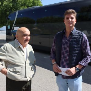 Jorge Fernández, junto al concejal Jesús Vázquez