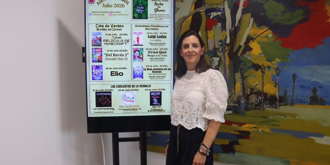 Presentación programación cultural julio