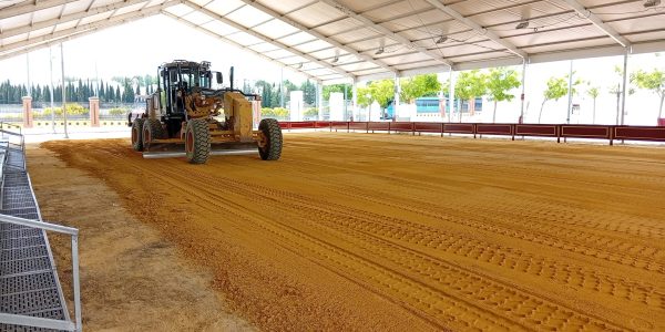 Imagen de los preparativos en la pista