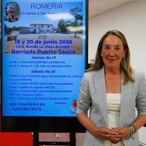 Alicia López, delegada de Pedanías, en rueda de prensa