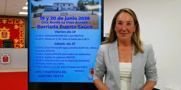 Alicia López, delegada de Pedanías, en rueda de prensa