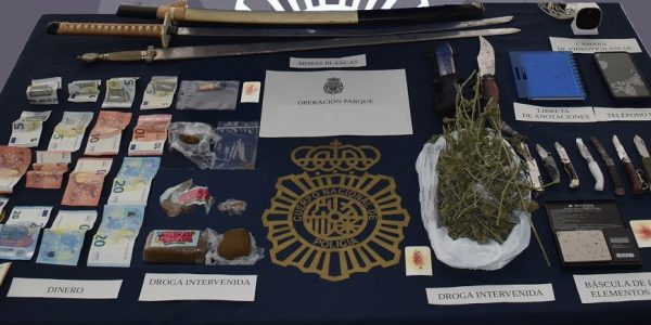 Los investigadores efectuaron la entrada en la vivienda en un dispositivo con apoyo de Policía Científica, Guías Caninos, UPR y patrullas del GAC