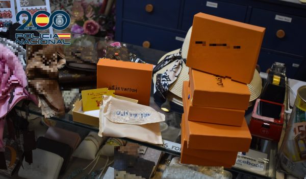 Imagen de los productos presuntamente falsificados