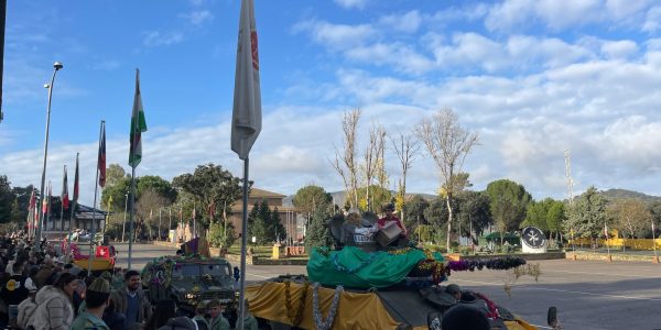 La lluvia no ha impedido el tradicional desfile.