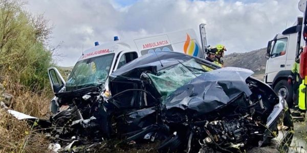 Imagen del vehículo afectado en el accidente | Consorcio Provincial de Bomberos